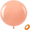 Bezente Pastel Orange Giant Latex Round Balloons 36 Inch 8 Pack by Bezente