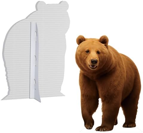 Life Size Cardboard Cutout, Brown Bear 5FT, Animal Standup, 1 PC - Image 3
