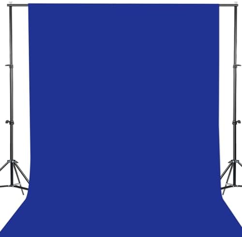 GFCC Royal Blue Backdrop Background - 10ftx10ft Blue Photo Backdrop for Photoshoot Photography Background Screen Video Recording Curtain by GFCC