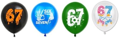 Birthday Decorations for Boys, Hip Hop Graffiti Street Theme Party Supplies with Happy Birthday Banner, Cake & Cupcake Toppers, Balloons, 59" x 39" Backdrop, Ideal for Teens Kids Photo Booth Props - Image 6