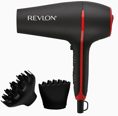 REVLON SmoothStay 1875 Watt Coconut Oil Infused Hair Dryer with Diffuser by RevlonHairTools