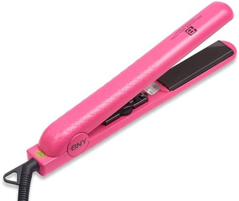 Brilliance New York - 1.25 Inch Diamond Ceramic Flat Iron - Frizz-Free and Anti-Static Ionic Plates - Dual Voltage Flat Iron for Travel by BrillianceNewYork