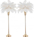 32.5inch Versatile Metal Wedding Centerpiece Vases - Set of 2 Tall Gold Trumpet Vases for Road Lead, Elegant Centerpiece Stands for Wedding Reception Party Events Anniversary (Gold, 32.5in - 2Pcs) by Lovecat