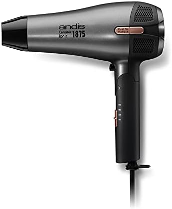Andis 80280 Fold-n-go 1875 Watt Ceramic Ionic Dryer, Retractable Cord, Lightweight with Professional Blowout Results, Quick Drying Blow Dryer, Black/Silver - Image 4