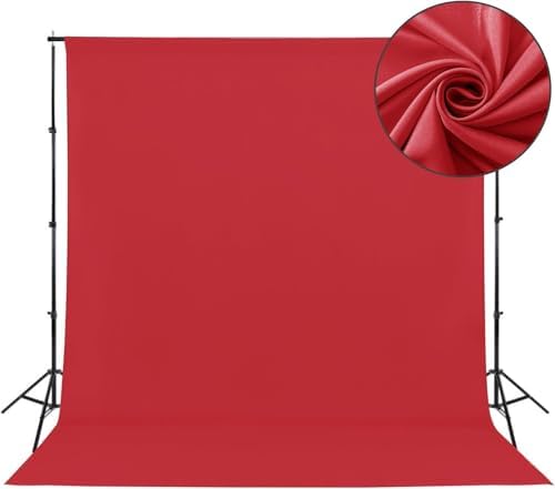 Sugargirl 10X10FT Bright Red Backdrop Background for Photography, Photo Backdrop Bright Red Screen Photo Booth Backdrop for Photoshoot Party Video(1 Panel) by Sugargirl