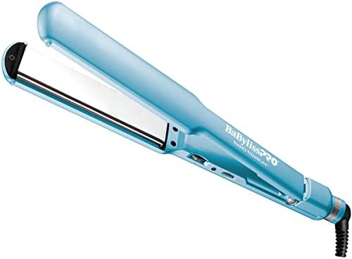 BabylissPRO Nano Titanium Ultra-Thin Hair Straightener, Professional Flat Iron, 5-Inch Extended Plates for Faster Straightening, for All Hair Types by Unknown