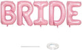 40 Inch Pastel Pink BRIDE Balloons Bachelorette for Bridal Shower, Light Pink BRIDE Mylar Foil Balloon Letter, Baby Pearl Pink Alphabet Balloon for Wedding Engagement Bride to be Party Decorations by Lingqiang