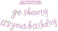 BEISHIDA Rainbow Pink Pre-Strung Go Shawty It's Your Birthday Banner Decor by Beishida