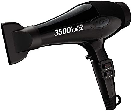 Red Pro Hair Dryer 3500W Turbo Titanium Blow Dryer with Detangler Comb, Fast Dry Smooth Hair, Multi Setting, Cool Shoot Button, Professional Salon Dryer - Image 6
