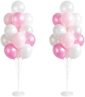 Clear Pink Balloon Column Stand Kit with Base&Pole for Floor&Table Party Decor by Tosuced
