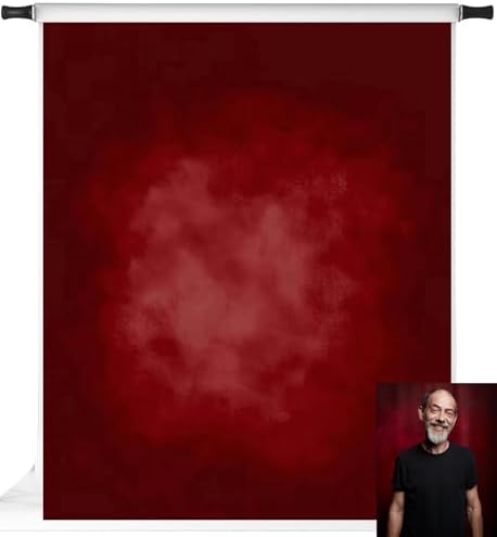 Kate Red Photography Backdrops Abstract Photo Backdrop Poratrait Background for Photoshoot, 8x10ft by KateBackdropforPhotography