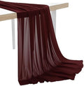 25 Yard Chiffon Fabrics, 44" Wide, Lightweight, Sheer – Burgundy by MDS