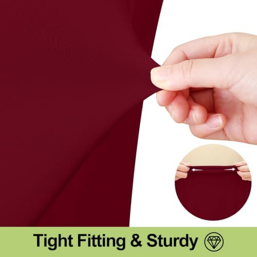 Smiry Spandex Elastic Fitted Table Cloth Skirt for 8FT Rectangle Table - Image 3