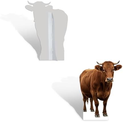 Nativity Brown Cow 6FT Life Size Cardboard Cutout, Christmas - Image 3
