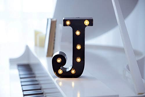 Foaky Black LED Marquee Number Lights Sign Light Up Marquee Number Lights Sign for Night Light Wedding Birthday Party Battery Powered Christmas Lamp Home Bar Decoration - Image 2