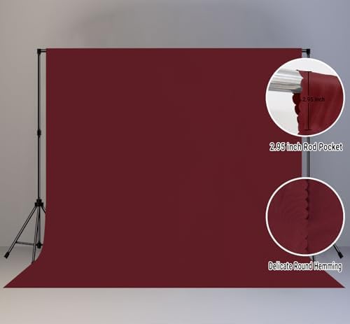 Burgundy Photography Backdrop for Photoshoot, Fabric 10x10ft - Image 6