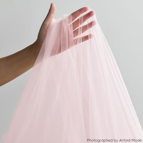 Artoid Mode 6PCS Blushing Pink Gauze Table Runner 120 Inch 10FT, Seasonal Sheer Kitchen Dining Holiday Wedding Birthday Baby Shower Table Decor for Home Party - Image 4