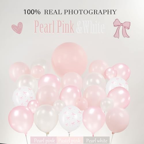 Pink Bow Balloon Party Decorations - Coquette Birthday Decorations - Image 4
