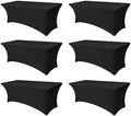 Spandex Table Cloths for 6 foot Rectangle Tables-Fitted Stretch Table Cover by Enjoyidea