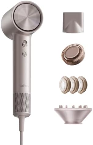 Laifen Swift 4 High-Speed Ionic Hair Dryer with Diffuser, Polished Platinum by Laifen