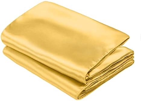 SiinvdaBZX 12 Pcs Gold Satin Table Runner 12 x 108 inches Long - Image 7