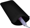 Silicone Heat Resistant Mat Pouch for Hair Straightener,Curling Iron, Black by Fouews