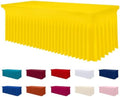 Smiry Spandex Elastic Fitted Table Cloth Skirt for 6FT Rectangle Table by Smiry