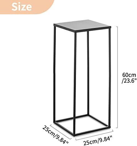 NUPTIO Black Vase Wedding Centerpieces, Geometric Stand, 23.6" Tall, 10 Pcs - Image 5