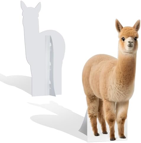 Alpaca 6FT Life Size Cardboard Cutout, 1 PC - Image 2