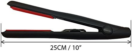 H2PRO Vivace 1 1/4″ Ceramic Flat Iron - Tourmaline Ionic Treatment, Cutting-Edge Straightener - Adjustable Temperature for All Hair Types - Argan Oil and Diamond Powder for Smooth and Shiny Locks - Image 3