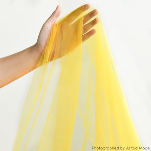 Artoid Mode 3PCS Yellow Gauze Table Runner 120 Inch 10FT, Seasonal Sheer Kitchen Dining Holiday Wedding Birthday Baby Shower Table Decor for Home Party - Image 4