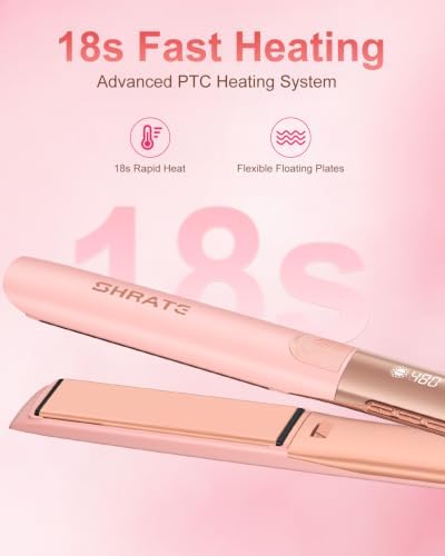 SHRATE Flat Iron Hair Straightener | 2 in 1 Flat Iron and Curler | 1.2 Inch - Image 6