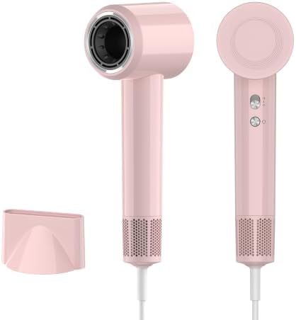 Hair Dryer, High Speed Ionic Blow Dryer, Concentrator, Pink by Unknown