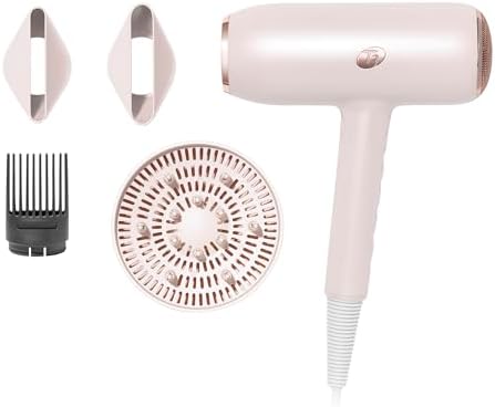 T3 Featherweight StyleMax Professional Ionic Hair Dryer with Custom Heat Automation & 4 Attachments,Fast Drying,Lightweight with 5 Heat & 3 Speed Settings,2 Concentrators,Diffuser & Smoothing Comb by Unknown