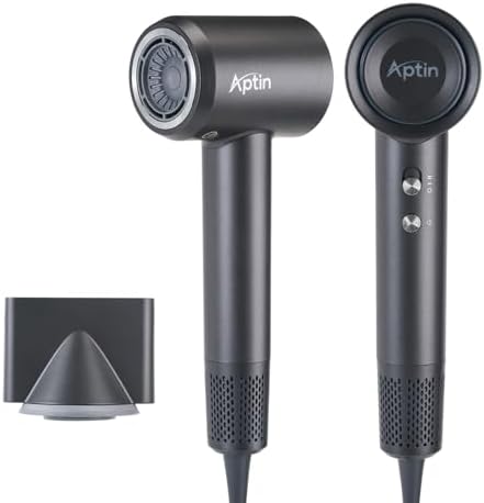 Ultra-Fast Drying High Speed Ionic Hair Dryer 110, 000 RPM, 200 Million Negative Ions for Frizz Reduction, Overheat Protection, Low Noise, Magnetic Concentrator, No Heat Damage, Lightweight by Unknown