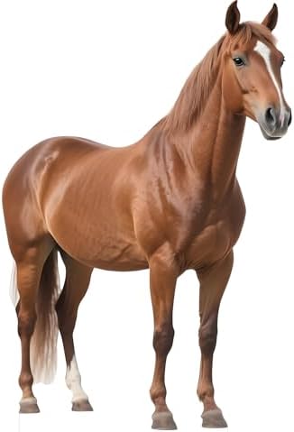 Horse 5FT Life Size Cardboard Cutout, 1PC, for Birthday Party by Unknown