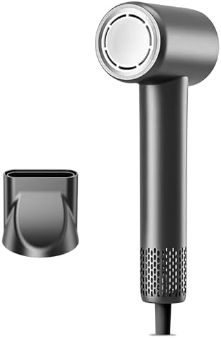 High-Speed Professional Hair Dryer with Negative Ion Technology – Lightweight, Low Noise Blow Dryer with Diffuser & Concentrator Nozzle, Salon-Quality Made for All Hair Types by Unknown