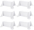 6-Pack White Tablecloths for Rectangle Tables, 90 x 156 Inches by DailySet