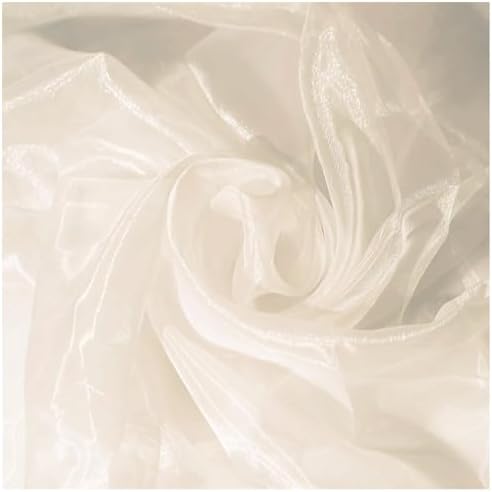 35 Yard Organza Fabric 44" Wide for Wedding Event Décor - Cream - Image 5