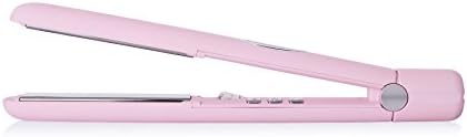 Sleek'e Professional Titanium Hair Straightener/Flat Iron for All Hair Types - 1-Inch Floating Plates with Negative Ion Booster for Shinier Hair (Pink) - Image 3
