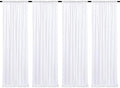 Poise3EHome White Sequin Backdrop Curtain,4 Panels 2FTx8FT Glitter Background for Party Birthday Party Baby Shower Wedding Christmas Thanksgiving Halloween Holiday Festival Decor by Poise3EHome
