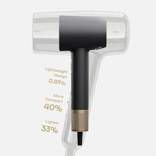 NeatToo High-Speed Ionic Hair Dryer, 1500W Brushless Blow Dryer with 160,000 RPM Motor, 500M Negative Ions, 3 Speeds, LCD Display & 360° Magnetic Nozzle - Image 3