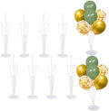 Balloon Stand Kit For Table - 8 Sets Balloon Sticks with Base For Birthday Graduation Party Decorations by LOBUBT