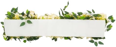 Artificial Flowers, 100cm Artificial Flowers Row, Artificial Flower Row for Home Decor, Wedding Centerpiece, Realistic Fake Flowers (Champagne Color) - Image 7