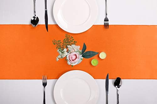 15-Pack Satin Table Runner Orange 12 x 108 inches Long, Table Runners for Wedding, Birthday Parties, Banquets Decorations（15 Pack, 12x108 Inch, Orange） - Image 6