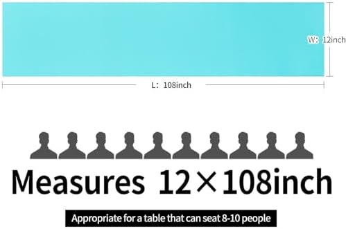 10-Pack Satin Table Runner Turquoise 12 x 108 inches Long, Table Runners for Wedding, Birthday Parties, Banquets Decorations（10 Pack, 12x108 Inch, Turquoise） - Image 4