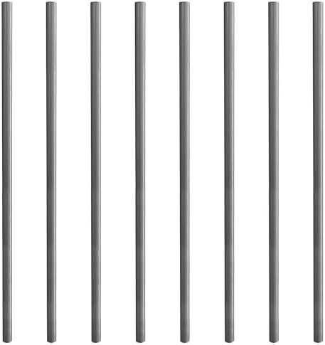 Myard 32'' Classic Hollow Round Iron Heavy-Duty Deck Balusters, Grey by Myard