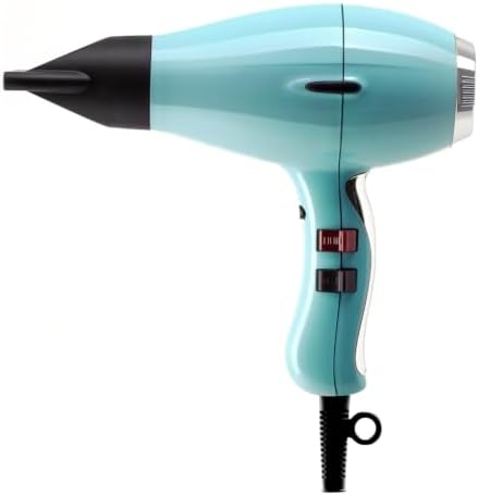 Elchim 3900 Light Ionic Professional Hair Dryer, 1875W Dryer, Ionic & Ceramic Technology, Lightweight AC Motor, Fast Drying, Low EMF Protection, Dual Quick-Lock Concentrators, Made in Italy Light Blue - Image 2