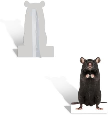Black Mouse 1FT Life Size Cardboard Cutout, 1PC, for Photo Booths - Image 3