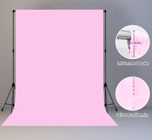 Pink Photography Backdrop for Photoshoot, Fabric 10x10ft - Image 6